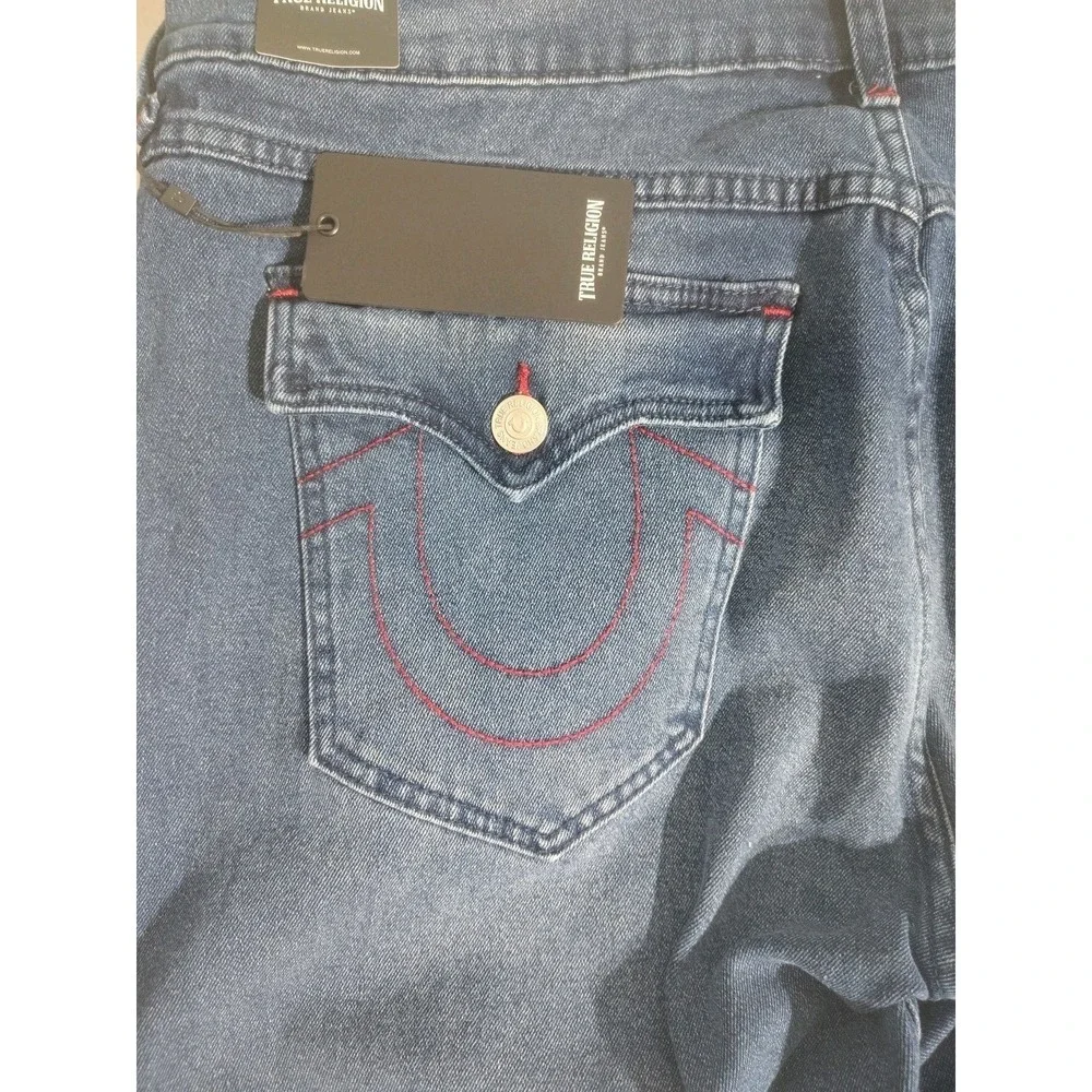 True Religion‎ Jeans Ricky Relaxed Straight Flap Rustic Barn Wash 36X34 Denim